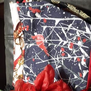 Handmade Boxed Bottom 9"x9" Gift or Makeup bag.